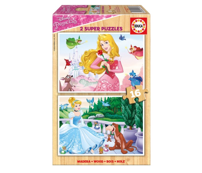 Educa 17163 2x16 Disney Princess Multi Color - Zoom Image