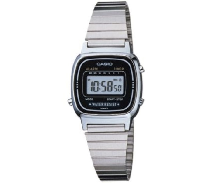 Casio LA-670WA-1DF Mens Digital Watch Silver - Zoom Image