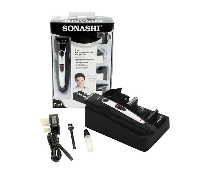 Sonashi Shc-1042 7 In 1 Rechargeable Hair Clipper Set - Zoom Image 3