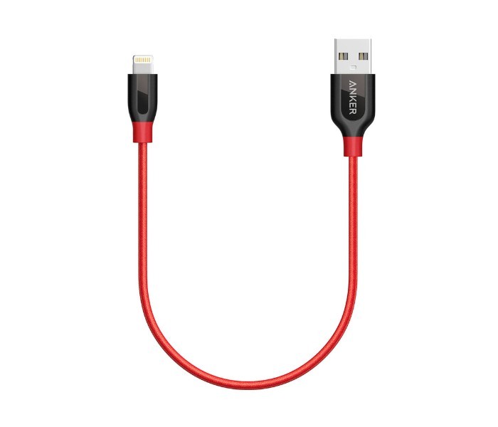 Anker A8124 Powerline Plus Lightning Cable1 ft Red - Zoom Image 7