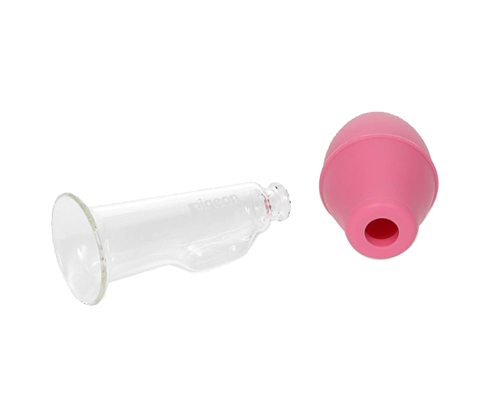 Pigeon N11069689A Breast Care Pump with Glass Shield - Pink - Zoom Image 1