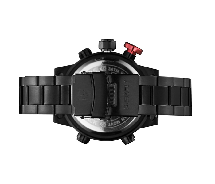 Weide WH-6402MB Analog and LED Digital Watch Black and Red - Zoom Image 4