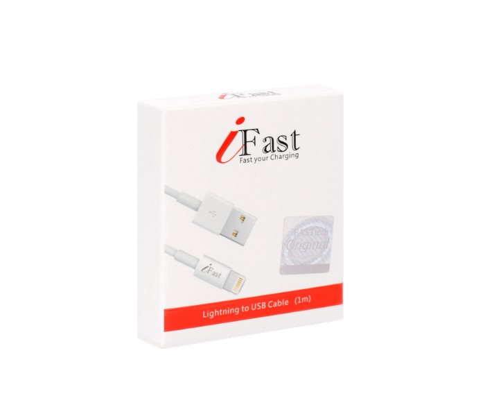 I Fast IF9001 1 Meter Lightning Cable White - Zoom Image