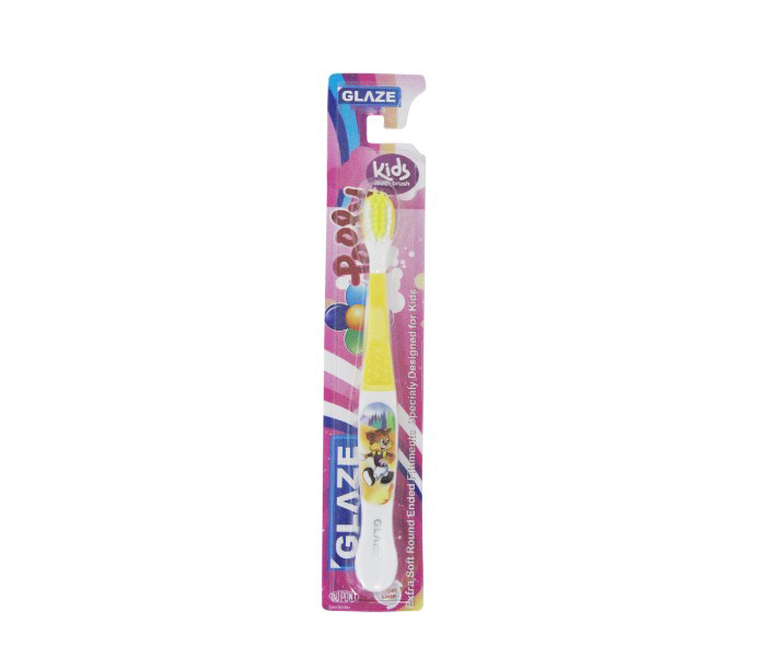 Glaze GL-235 Kids Pack Toothbrush Poopy Single Yellow - Zoom Image