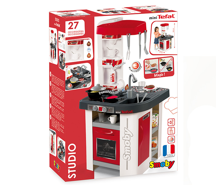 Smoby 311003 Tefal Studio Kitchen - Red - Zoom Image 1