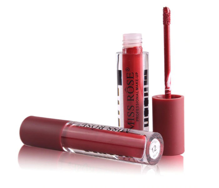 Miss Rose MRML06 Moisturizer liquid matte lipstick 012 Red - Zoom Image