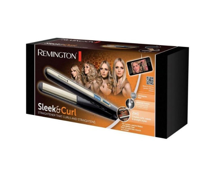 Remington RES6500 Sleek and Curl Hair Straightener Gold and Black - Zoom Image 4