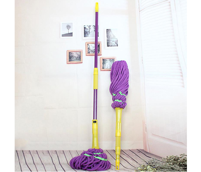 Cleano ci-2219 Microfiber Twist Rotating Floor Cleaner Mop - Purple - Zoom Image 2