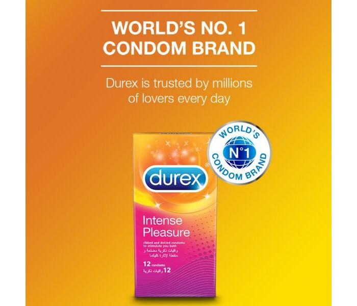 Durex Condoms 12 Pcs - Intense Pleasure - Zoom Image 1