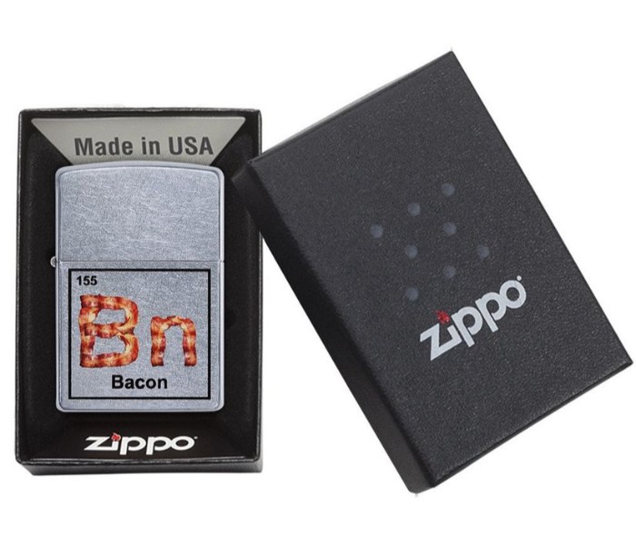 Zippo 29070 Bacon Element Lighter Silver - Zoom Image 2