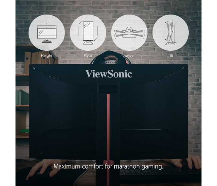 ViewSonic XG2401 24 Inch Full HD Gaming Monitor Black and Red - Zoom Image 7