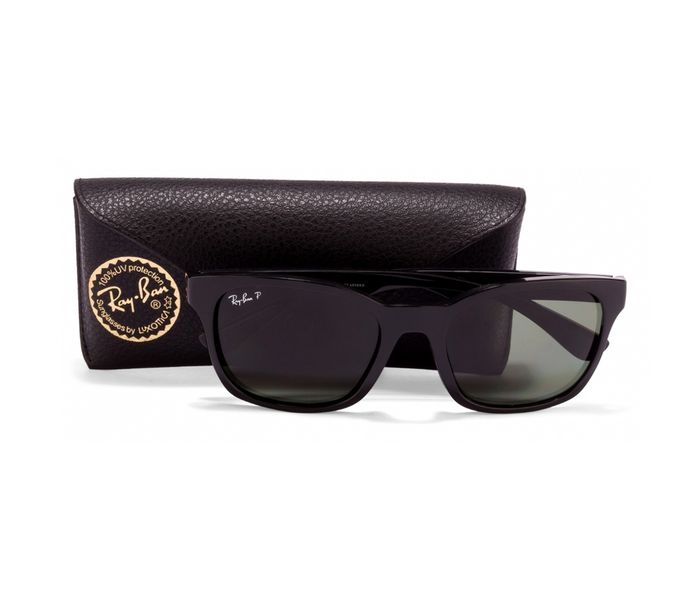 Ray-Ban 0RB4197l 601/9A Wayfarer Black Frame & Grey-Green Mirrored Sunglasses for Unisex - Zoom Image 5