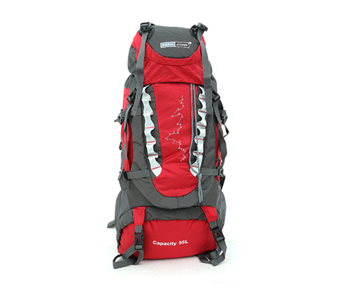 Para John PJMB8314 55 Litre Mountain Bag - Red & Grey - Zoom Image