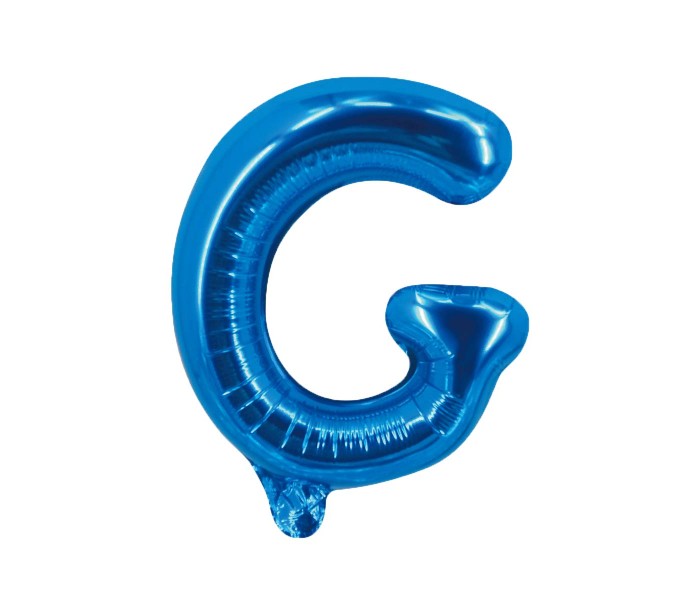 Party Time G-B-803249 Letter G 16 Inch Foil Balloon Blue - Zoom Image