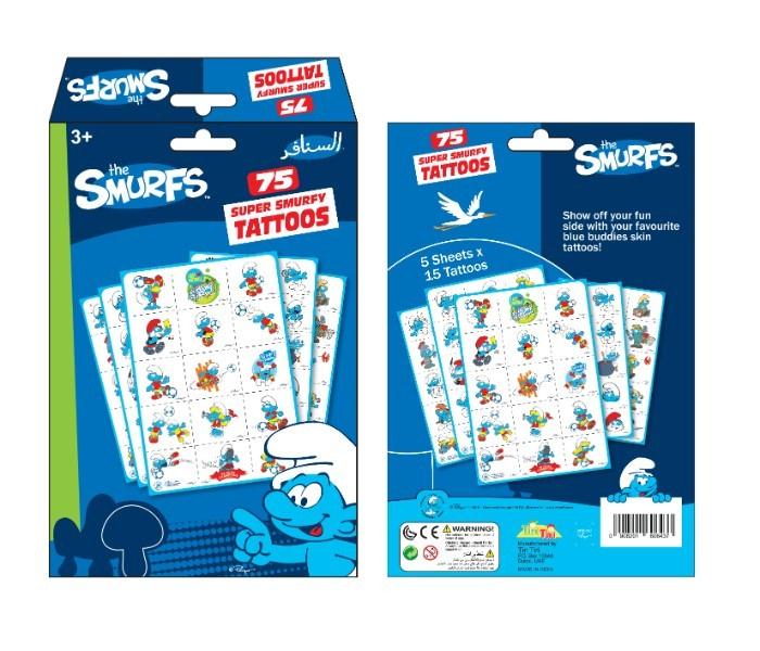 Tiri Tiri TIR015 Smurfs Tattoo Pack Multicolor - Zoom Image