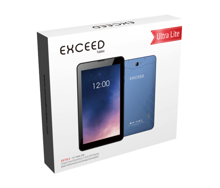 Exceed EX7SL4 8GB Storage 1GB RAM Dual SIM 3G Tablet - Blue - Zoom Image 4