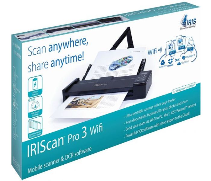 IRIS 458071 Scan Pro 3 WIFI Portable Scanner Black - Zoom Image 1