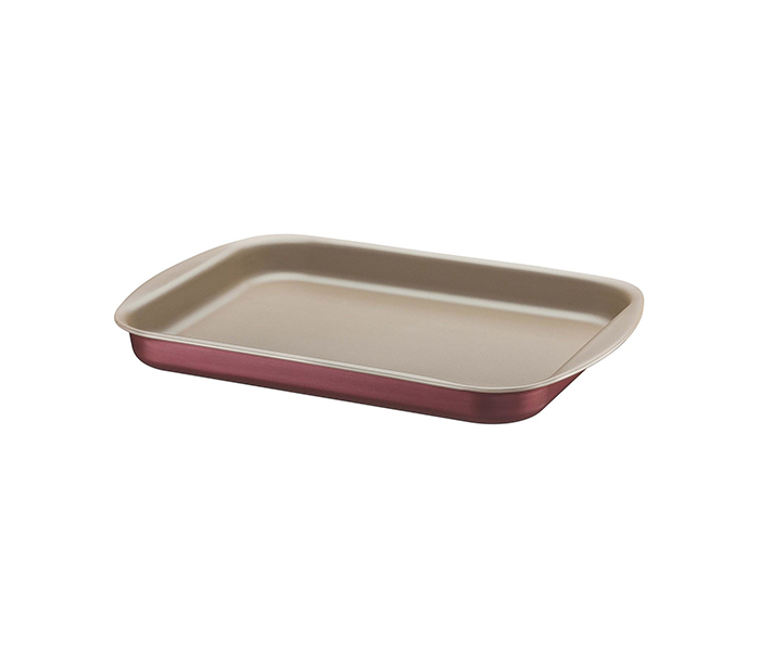 Tramontina TR-20053-722 22 Cm Aluminum Flat Roasting Pan with Interior Nonstick Coating - Red - Zoom Image