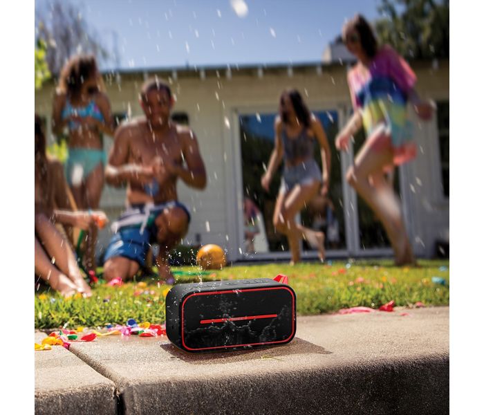 Promate Rustic-2 Portable IPX5 Water-Resistant Wireless Speaker - Black - Zoom Image 4