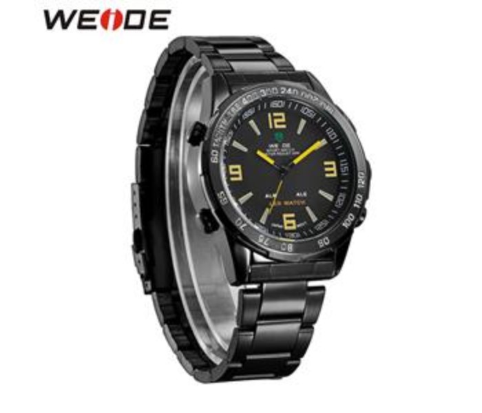 Weide WH 1009MB Mens Analog Watch Yellow and Black - Zoom Image 2