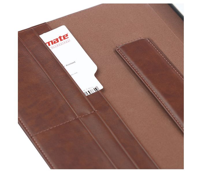 Promate Wallex-Air2 Premium Leather Wallet Case with Card Holder for iPad Air 2 - Brown - Zoom Image 4