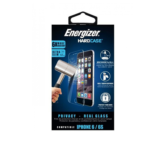 Energizer ENSPPRCLIP6S Screen Protector Premium Glass for Iphone 6S - Clear - Zoom Image