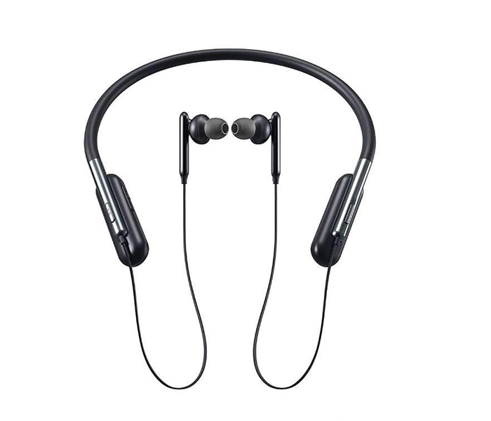 U Flex Bluetooth Neckband Highbass In-Ear Headset With Mic - Black - Zoom Image 1