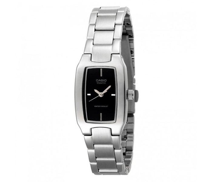 Casio LTP-1165A-1CDF (CN) Womens Analog Watch Silver and Black - Zoom Image