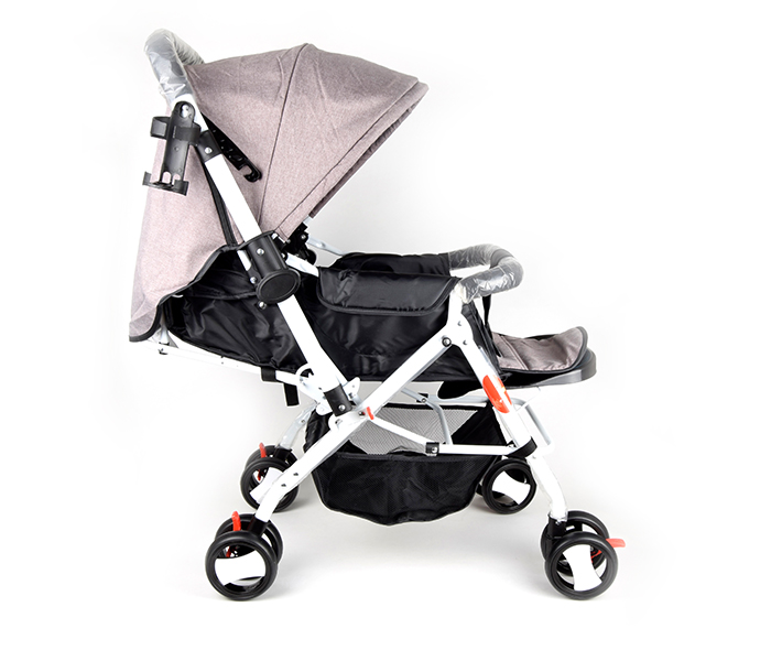 Baby Plus BP8483 Dismountable Cushion Baby Stroller - Coffee - Zoom Image 1