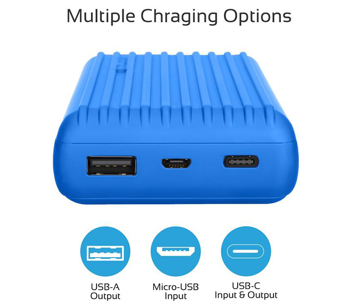 Promate TITAN-20C 20000mAh High-Capacity Power Bank with 3.1A Dual USB Output - Blue - Zoom Image 2