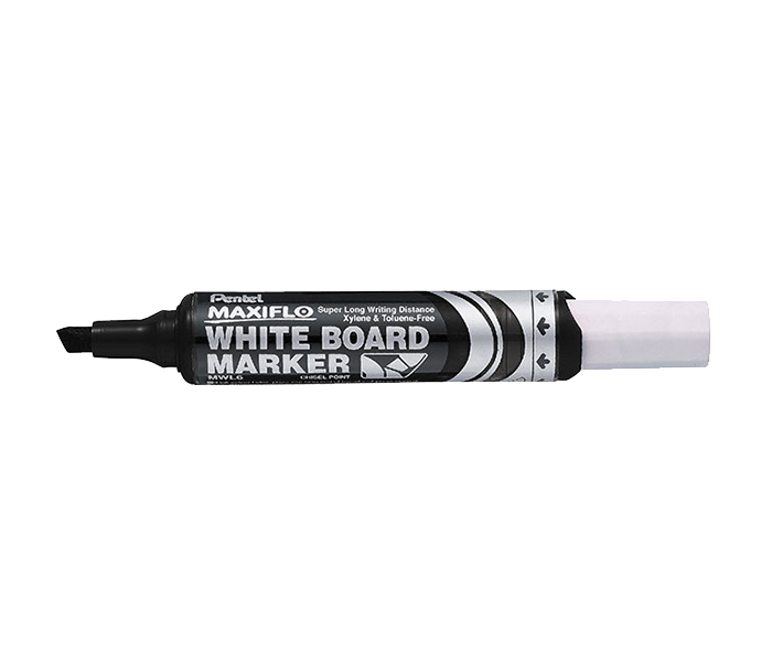 Pentel PE-MWL6-A White Board Marker with Medium Chisel Tip - Black - Zoom Image 2