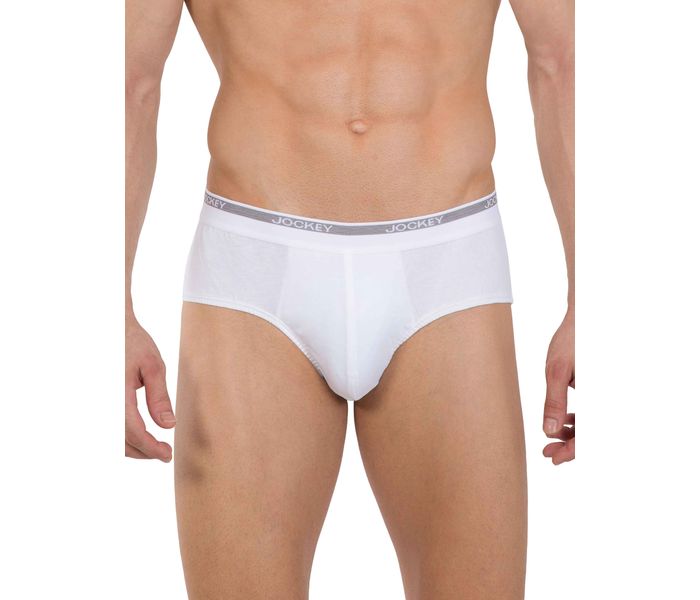 Jockey 8037-0210 Mordern Classic Square Cut Brief, White/XL - 2 Pieces Pack - Zoom Image