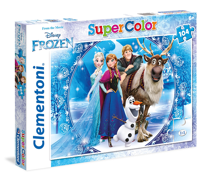 Clementoni 27956 Super Color Frozen Make Your Own Magic Children Puzzle - 104 Pieces - Zoom Image 2