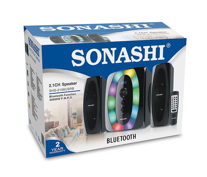 Sonashi SHS-2106USRB 2.1 Channel Bluetooth Speaker with USB, SD Card Slot & FM Radio Function - Zoom Image 7