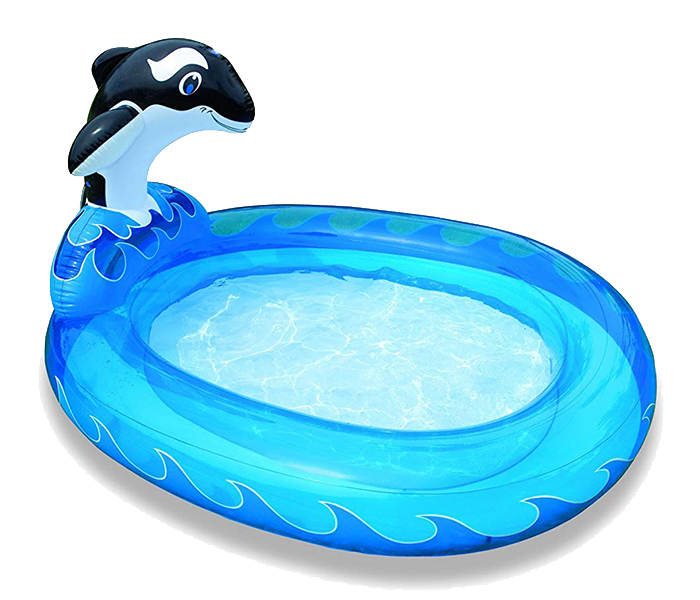 Intex ZX-57436 203.2 x 157.5 x 106.7CM Splash Pool - Blue - Zoom Image 2