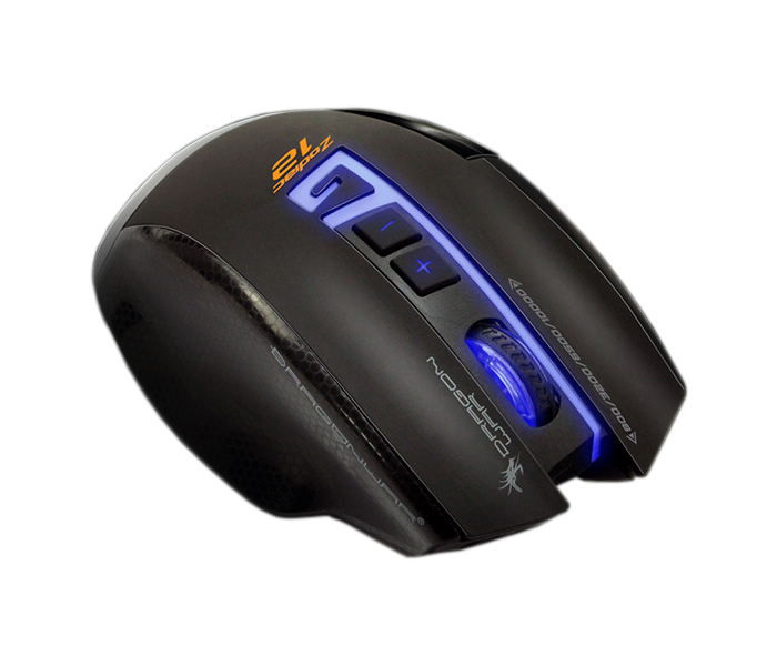 Dragon War G13 Zodiac 10000 DPI MMO Gaming Mouse - Black - Zoom Image 4