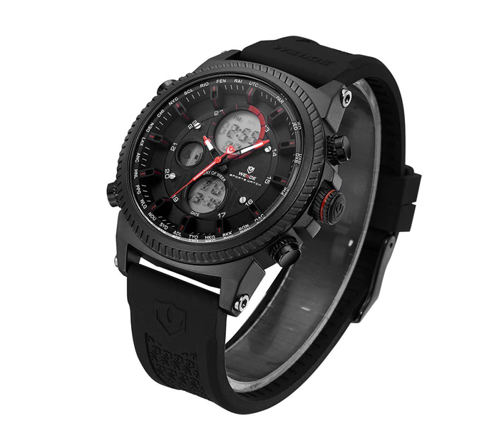 Weide WH-6403PU Analog and LCD Digital Watch Black and Red - Zoom Image 3