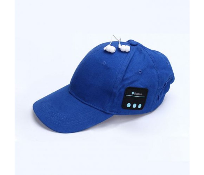 Summer Cap with Built in Bluetooth Earphone and Mic,Unisex Blue - Zoom Image 7