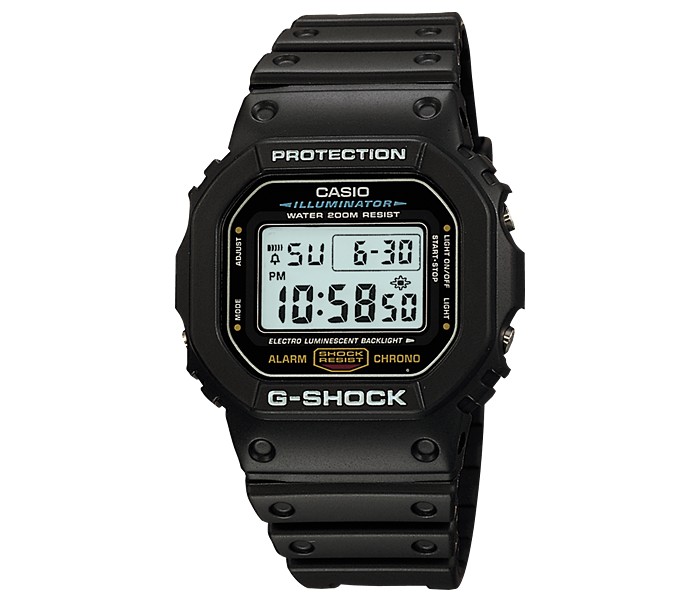 Casio G Shock DW-5600E-1VDF Mens Digital Watch Black - Zoom Image