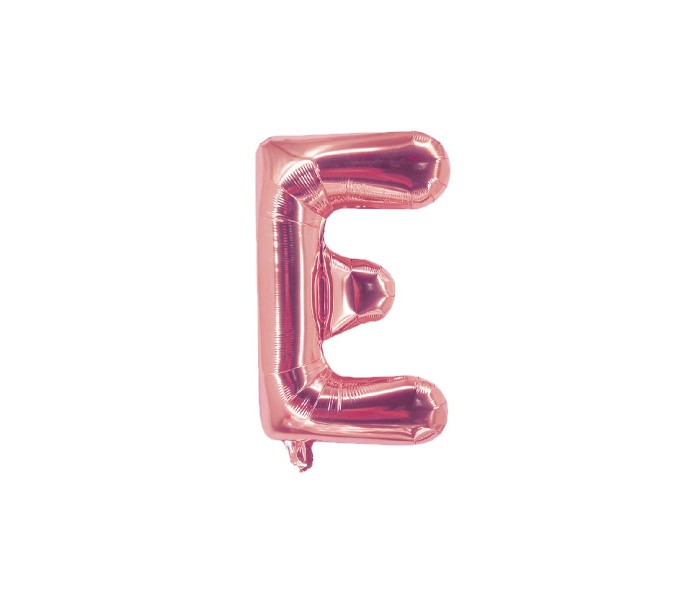 Party Time E-RG-803409 Letter E 16 Inch Foil Balloon Rose Gold - Zoom Image