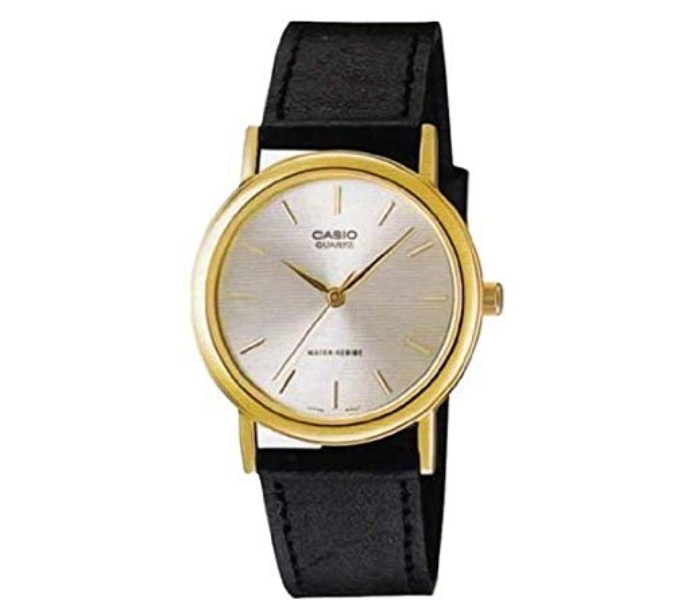 Casio MTP-1095Q-7ADF Mens Analog Watch Black and Gold - Zoom Image