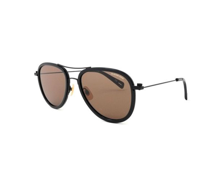 G-Star GS112S 001 Aviator Black Frame & Dark Brown Mirrored Sunglasses for Unisex - Zoom Image 1