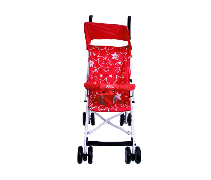 Baby Plus BP7866 Baby Stroller Buggy with Sunshade Canopy - Red - Zoom Image 3