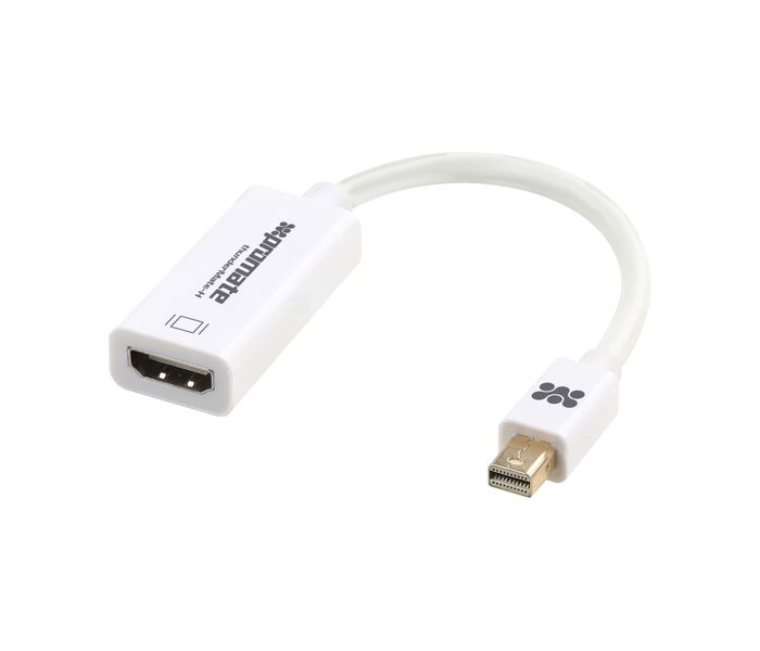 Promate Thudermate-H Premium High Speed Mini DisplayPort to HDMI Adapter, White - Zoom Image 3