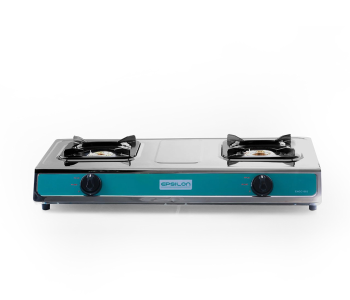 Epsilon ENGC1025 Stainless Steel 2 Burner Gas Stove - Zoom Image 1