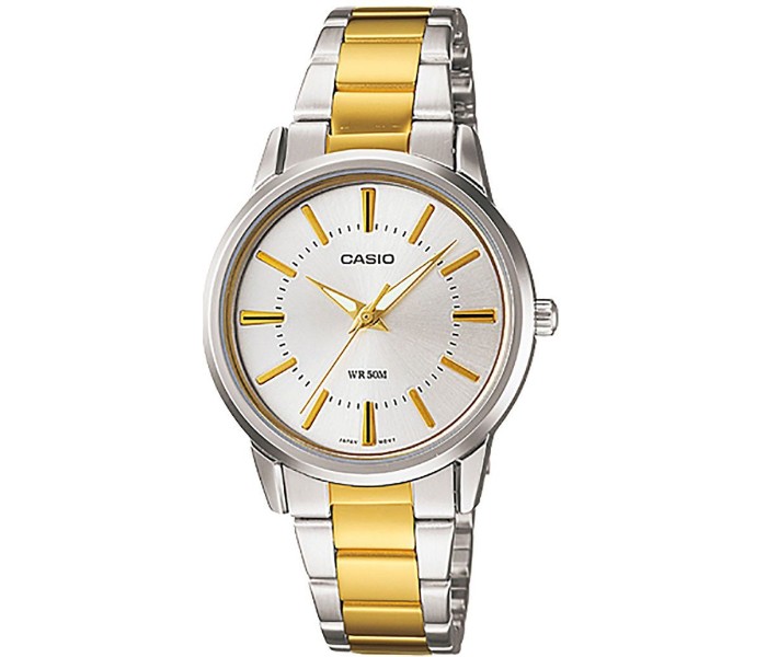 Casio LTP-1303SG-7ADF Womens Analog Watch Gold and Silver - Zoom Image