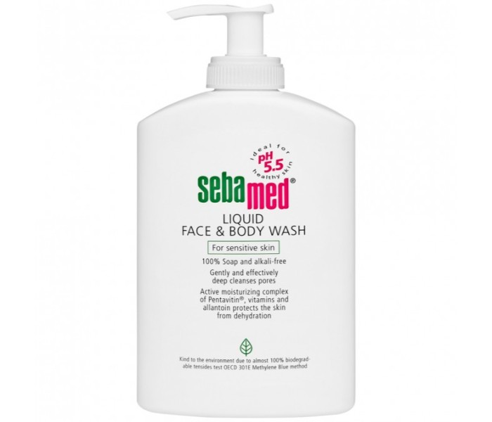 Sebamed 013SM021 Face and Body Wash with Pump 300 ml - Zoom Image