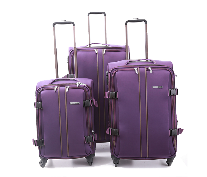 Para John PJTR3040P Trolley Bag Set of 3 Pieces - Purple - Zoom Image 1