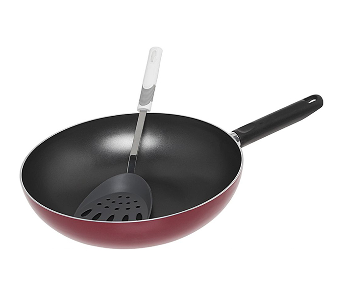 Prestige PR21014 2 Pieces Wok Set with Tool Set, Red - Zoom Image 2