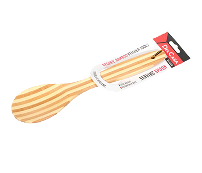 Delcasa DC1328 Bamboo Serving Spoon - Beige - Zoom Image